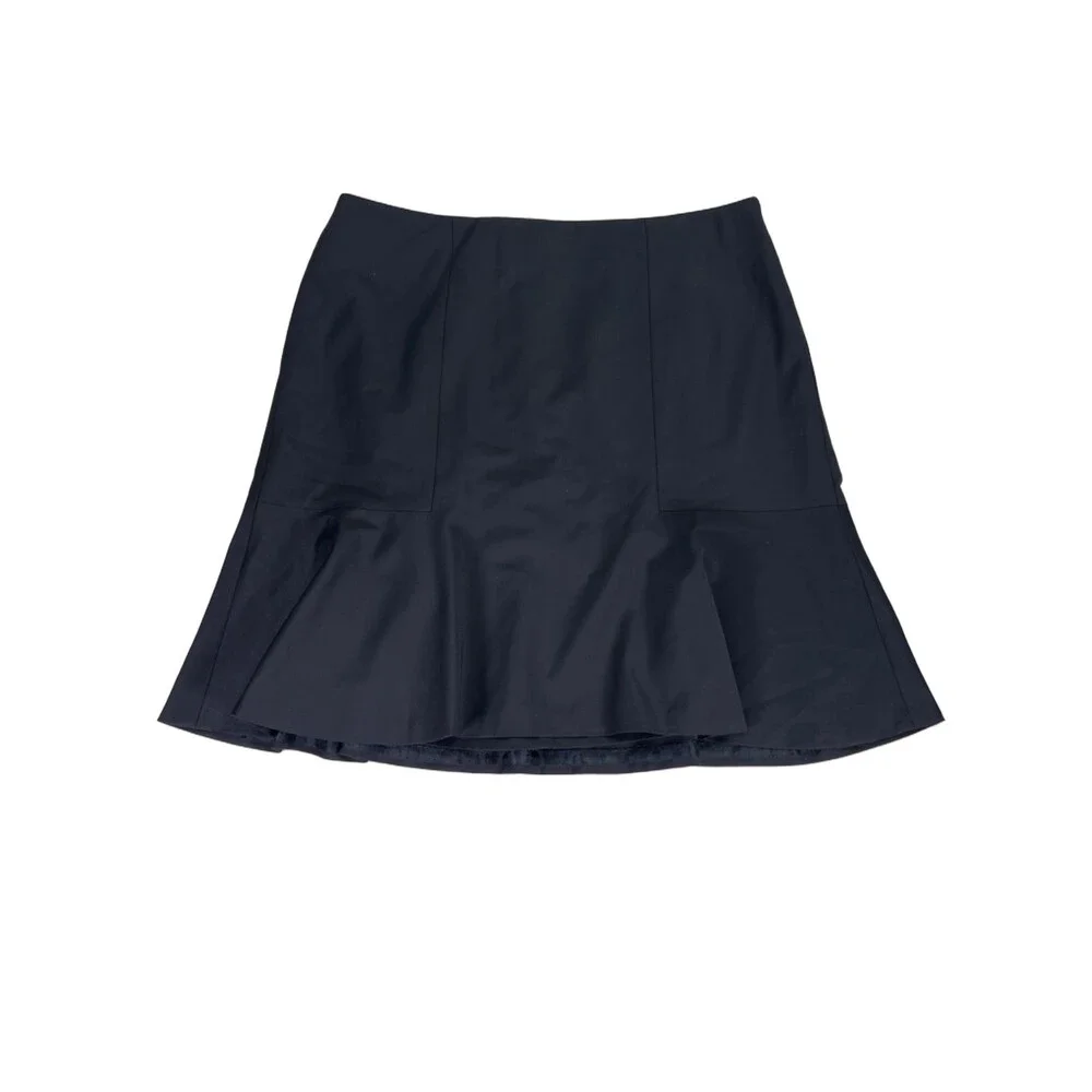 Ann Taylor Women's Black Flare Hem Skirt - 14
